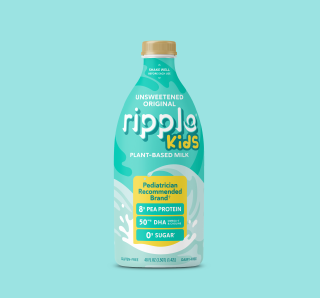 Ripple Kids Refrigerated Unsweetened Original Milk