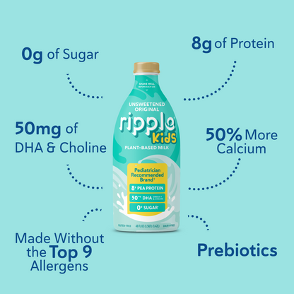 Ripple Kids Refrigerated Unsweetened Original Milk