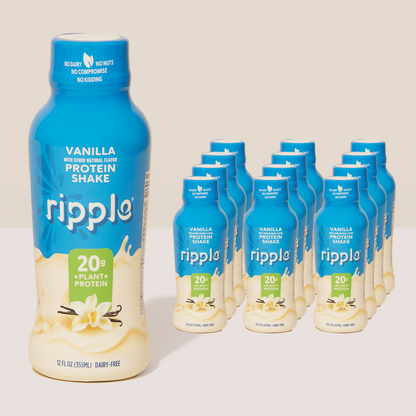 Ripple Vanilla Plant-Based Protein Shake (12-Pack)